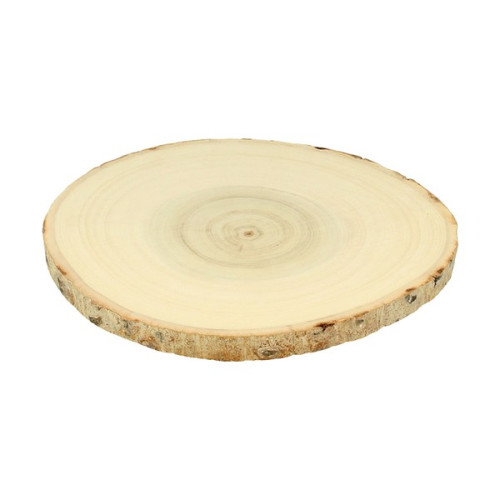 ARTEMIO - Round Poplar Wood Slices - 20-23 cm - Set of 2