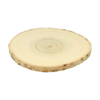 ARTEMIO - Round Poplar Wood Slices - 20-23 cm - Set of 2