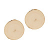 ARTEMIO - Round Poplar Wood Slices - 9-10 cm - Set of 2