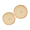 ARTEMIO - Round Poplar Wood Slices - 10.5-12 cm - Set of 2