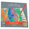 Cretacolor - Crayons Fine Art Pastel - Assortiment de 24 Couleurs - Étui Métal