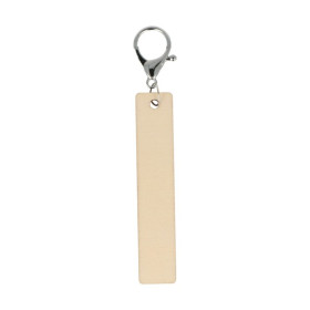 ARTEMIO - Wooden Keyrings - Rectangles 20 x 100 x 5 mm - Set of 3