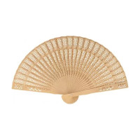 ARTEMIO - Éventail à Décorer - Bois Naturel - 20 cm