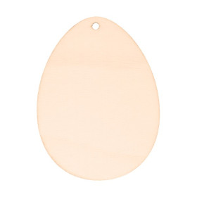 ARTEMIO - Wooden Keyrings - Eggs 6 x 8 x 0.3 cm - Set of 6