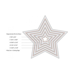 SIZZIX - Cutting Die - Framelits - Set of 5