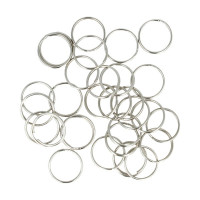 ARTEMIO - Keyring Rings - Round 20 mm - Set of 30