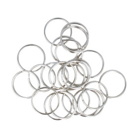 ARTEMIO - Anneaux Porte-Clés - Ronds 25 mm - Set de 22