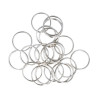 ARTEMIO - Keyring Rings - Round 25 mm - Set of 22