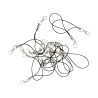 ARTEMIO - Cordons Téléphone + Attaches - Noir - 7 cm - Set de 15
