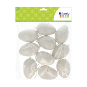ARTEMIO - Œufs en Plastique - 8 cm - Set de 10