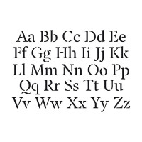 ARTEMIO - Stencil 10 x 15 cm - Arial Alphabet