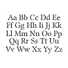 ARTEMIO - Stencil 10 x 15 cm - Arial Alphabet