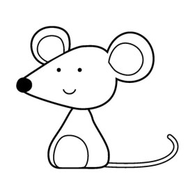 ARTEMIO - Tampon Bois - Souris - 26x26 mm