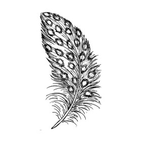 ARTEMIO - Wooden Stamp - Feather
