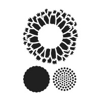 ARTEMIO - Stencil 10 x 15 cm - Botanica Sunflower