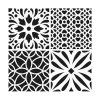 ARTEMIO - Stencil 30 x 30 cm - Cement Tile 2
