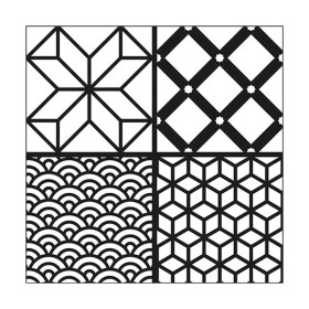 ARTEMIO - Stencil 30 x 30 cm - Wave Tiles