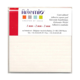 ARTEMIO - 3D Foam Adhesive Pads - Set of 1083 - 5x5mm - 1/2/3mm