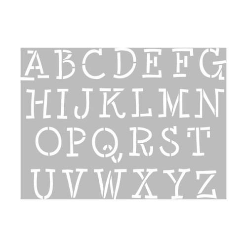ARTEMIO - Stencil A4 - Uppercase Alphabet