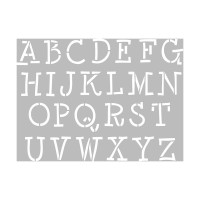 ARTEMIO - Stencil A4 - Uppercase Alphabet