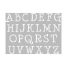 ARTEMIO - Stencil A4 - Uppercase Alphabet