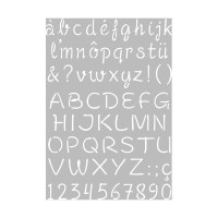 ARTEMIO - Stencil A4 - Upper/Lowercase Alphabet
