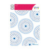ARTEMIO - Pochoir A4 - Blue Ethnic Rosaces