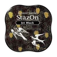 TSUKINEKO - StazOn Midi - Solvent Ink Pad - Jet Black