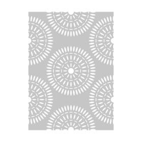 ARTEMIO - Stencil A4 - Blue Ethnic Rosettes