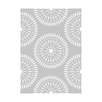 ARTEMIO - Stencil A4 - Blue Ethnic Rosettes