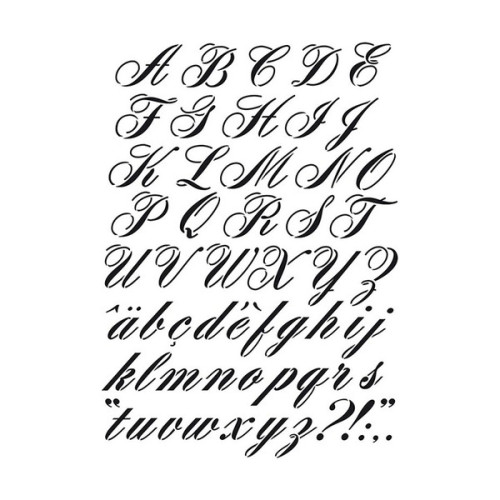 ARTEMIO - A3 Stencil - Alphabet - Base