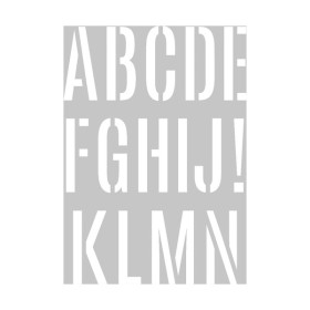 ARTEMIO - A3 Stencil - Giant Alphabet - 2 Sheets