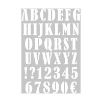 ARTEMIO - A3 Stencil - Alphabet - With Numbers and Signs