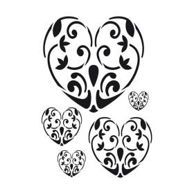 ARTEMIO - Stencil A3 - Hearts