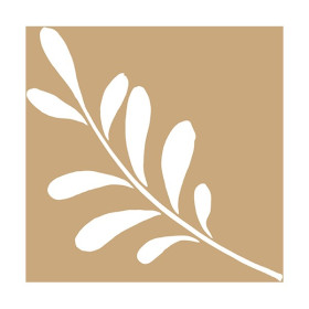 ARTEMIO - 20x20 cm Stencil - Kraft - Branch