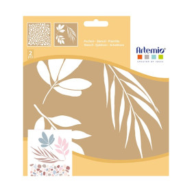 ARTEMIO - 20x20 cm Stencil - Kraft - Terrazzo
