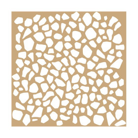 ARTEMIO - Pochoir 20x20 cm - Kraft - Terrazzo