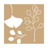 ARTEMIO - Pochoir 20x20 cm - Kraft - Ginkgo Biloba