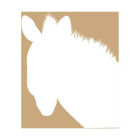 ARTEMIO - 20x20 cm Stencil - Kraft - Zebra