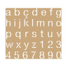 ARTEMIO - 20x20 cm Stencil - Kraft - Alphabet