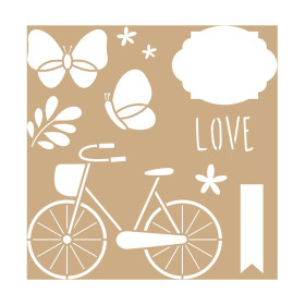 ARTEMIO - Pochoir 20x20 cm - Way - Vélo