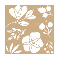 ARTEMIO - 20x20 cm Stencil - Way - Flowers