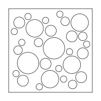 ARTEMIO - 15x15 cm Stencil - Circles