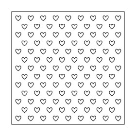 ARTEMIO - 15x15 cm Stencil - Small Hearts