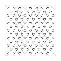 ARTEMIO - 15x15 cm Stencil - Small Hearts