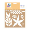 ARTEMIO - Pochoir 20x20 cm - Block - Fleurs