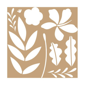 ARTEMIO - 20x20 cm Stencil - Block - Foliage