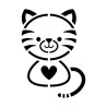 ARTEMIO - Pochoir 20x20 cm - Simple - Chat