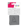 ARTEMIO - Set de 30 Pochoirs - 6 x 6 cm - Alphabet - Base