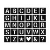 ARTEMIO - Set of 30 Stencils - 6 x 6 cm - Alphabet - Base